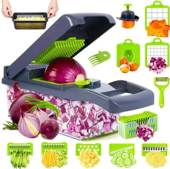 All-in-One Vegetable Chopper with Storage Container