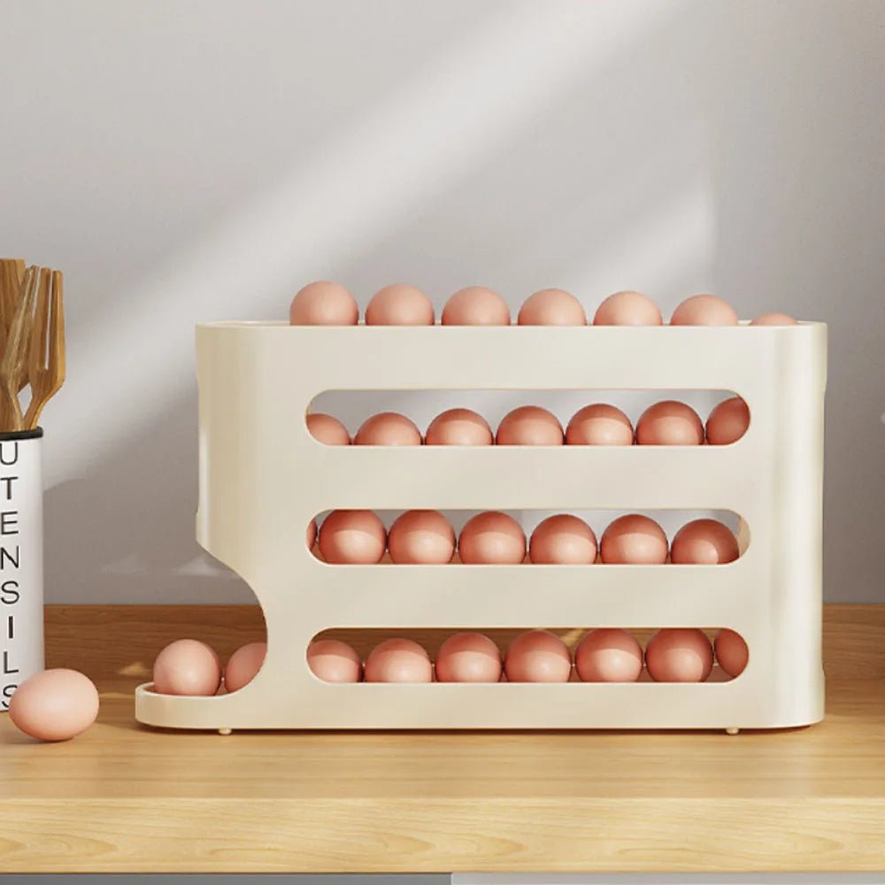 4-Tier Refrigerator Egg Storage Dispenser