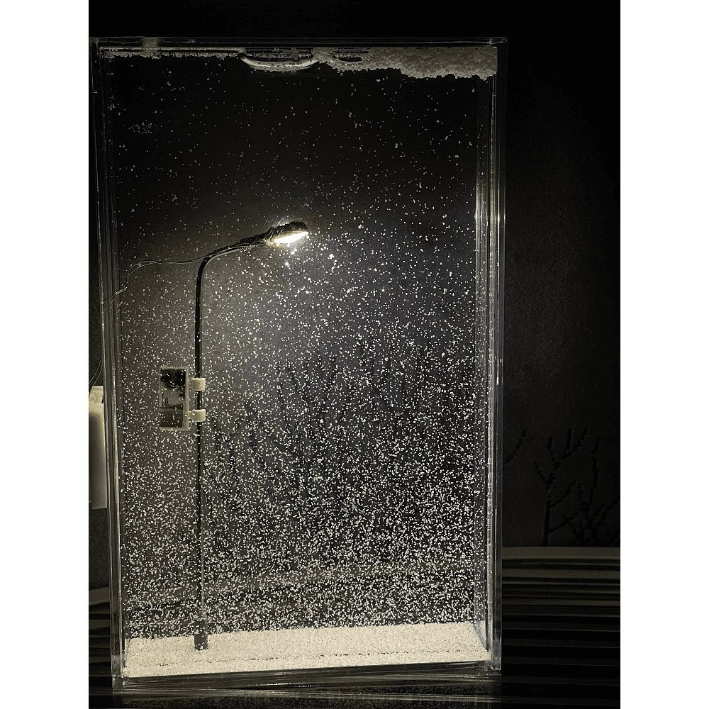 Snowy Night Street Lamp — DIY Miniature Kit