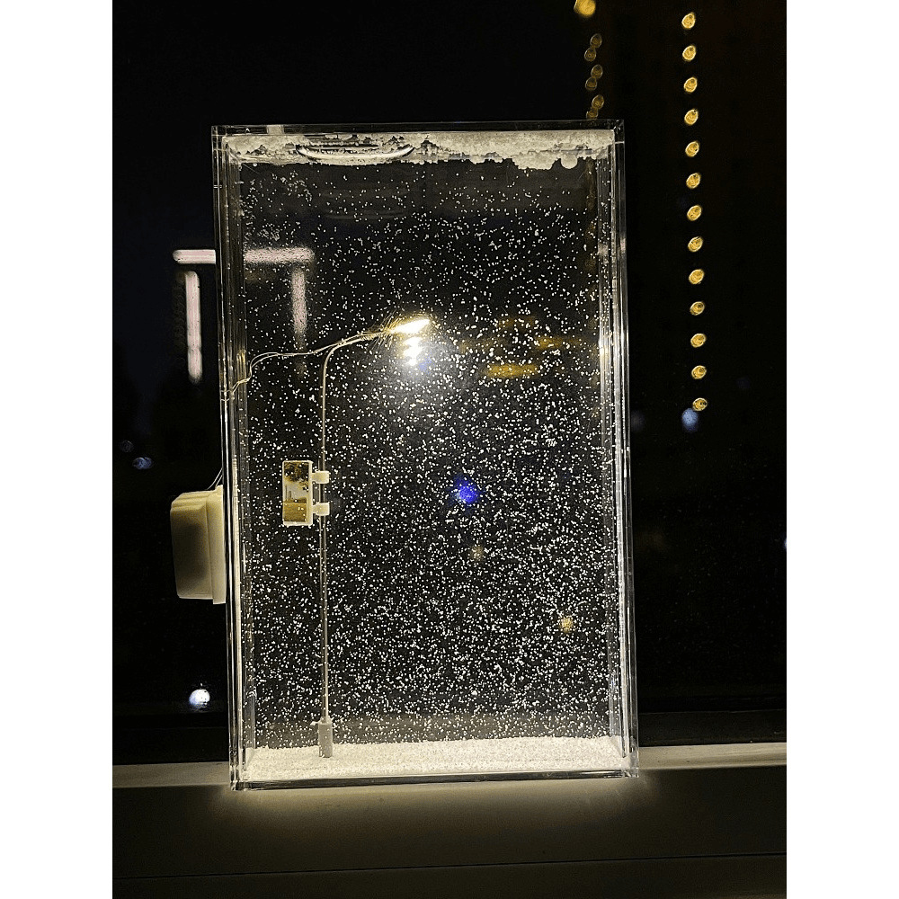 Snowy Night Street Lamp — DIY Miniature Kit