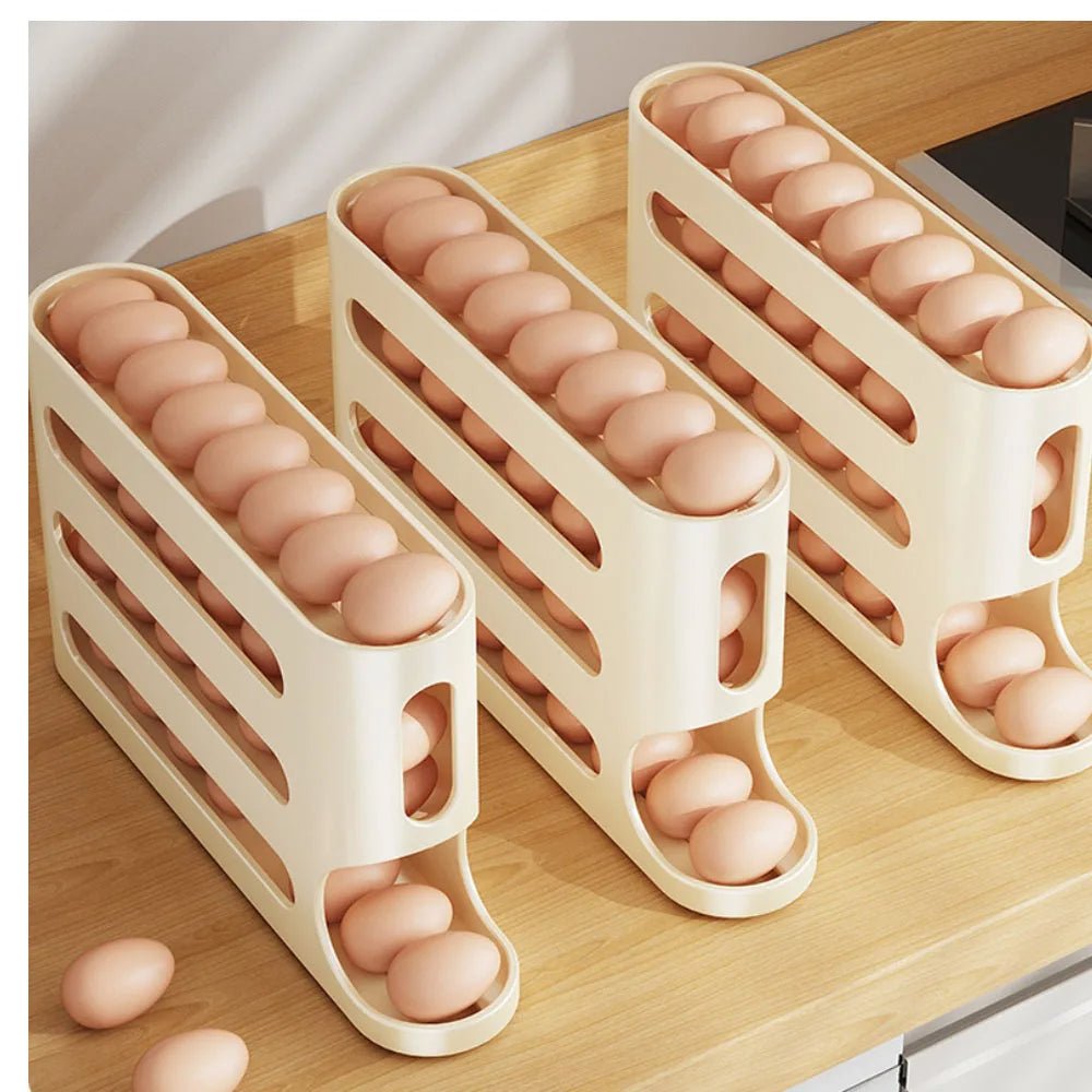 4-Tier Refrigerator Egg Storage Dispenser
