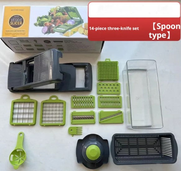 All-in-One Vegetable Chopper with Storage Container