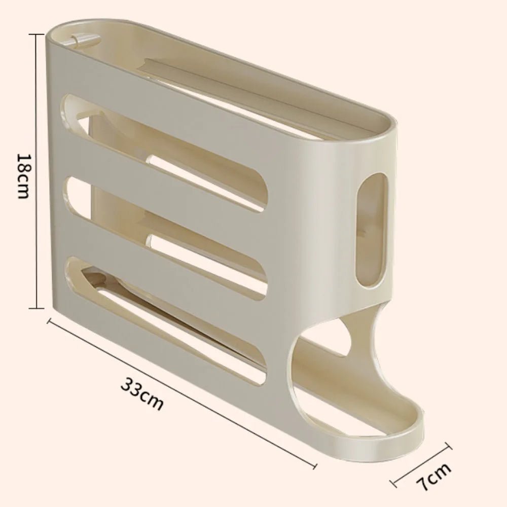 4-Tier Refrigerator Egg Storage Dispenser