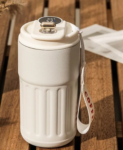 Smart Insulated Bottle with Temperature Display — 15 oz