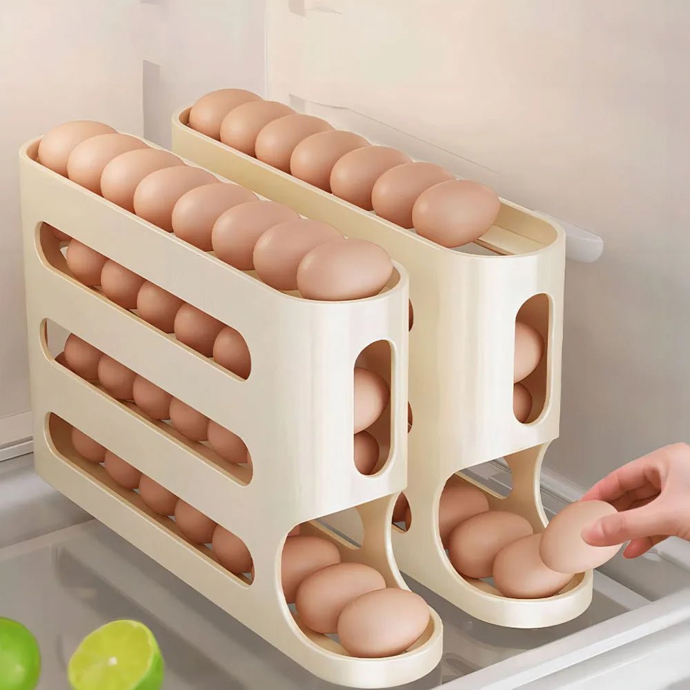 4-Tier Refrigerator Egg Storage Dispenser