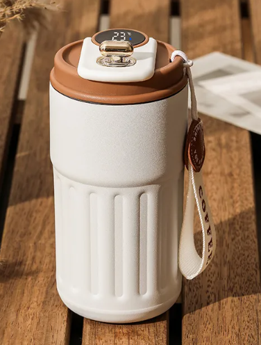 Smart Insulated Bottle with Temperature Display — 15 oz